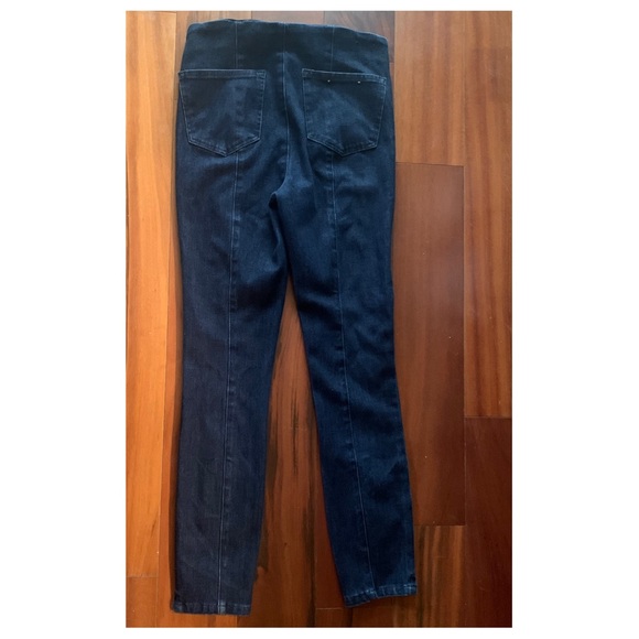 •Pilcro• Pull-On High Rise Seamed Denim Leggings { Anthropologie } - Picture 6 of 10